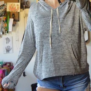 Grey light hoodie
